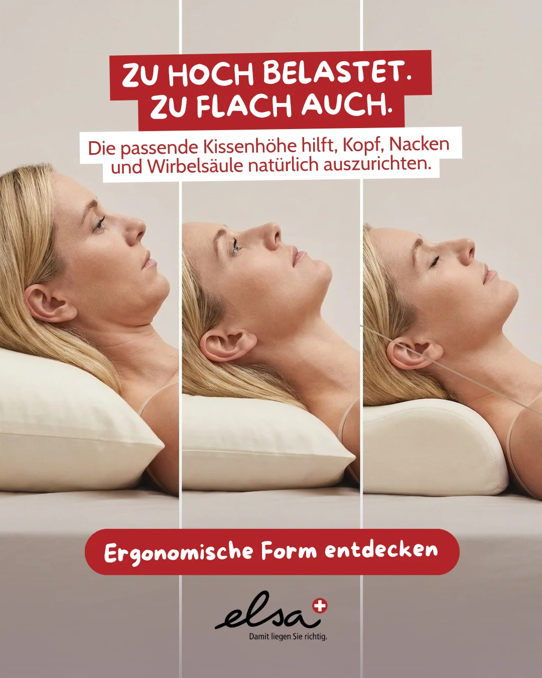 elsa Schweiz: Die passende Kissenhöhe